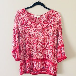 Lucy & Laurel women’s peasant blouse size medium